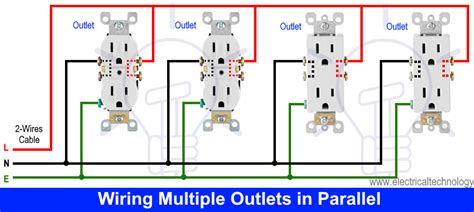 electrical outlet box in parralel|electrical receptacle wiring.